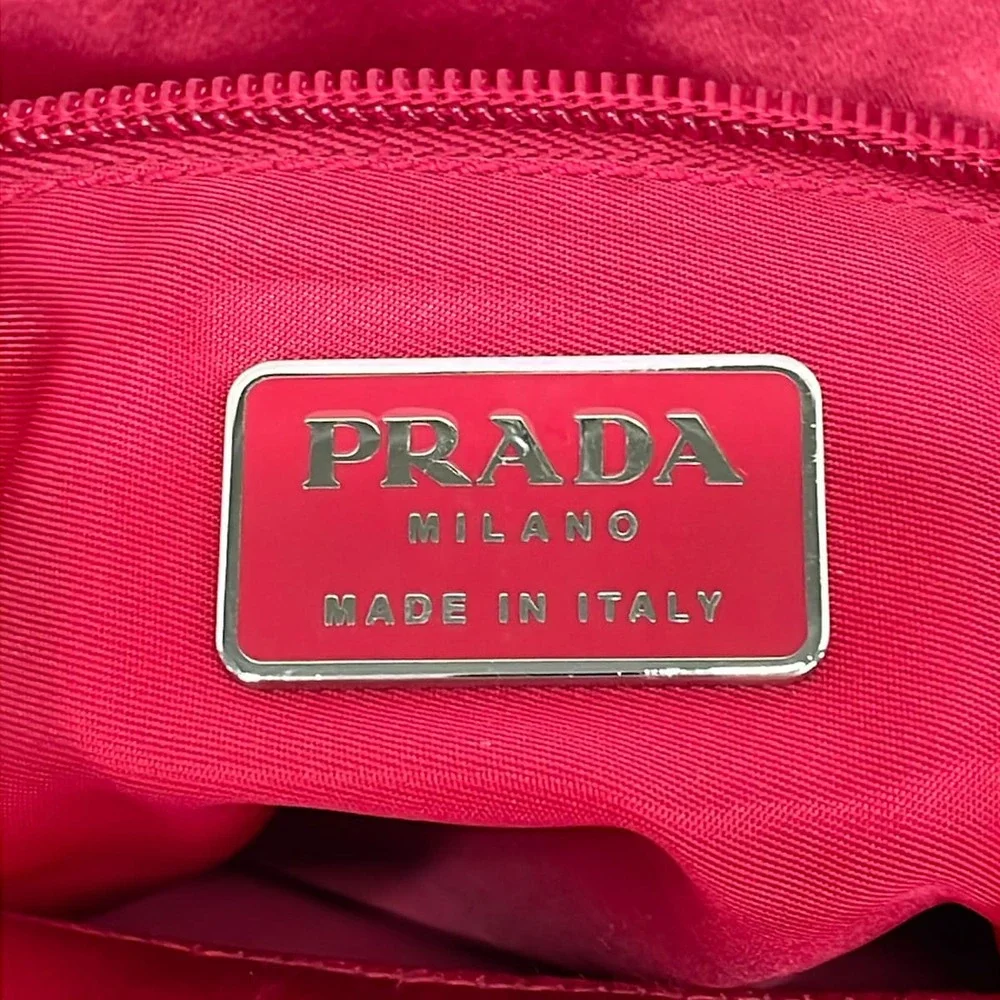 Prada Tote Bag Satin Plastic